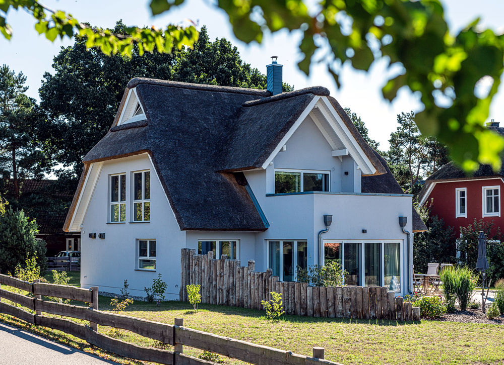 Ein reetgedecktes ARGE-HAUS auf dem Darss.